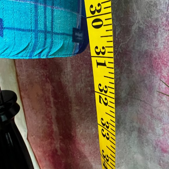 VTGπLong Aqua Blue Viscose Blouse with Short Sleeves - Picture 8 of 13